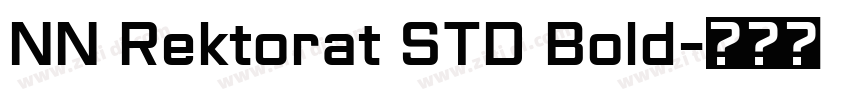 NN Rektorat STD Bold字体转换